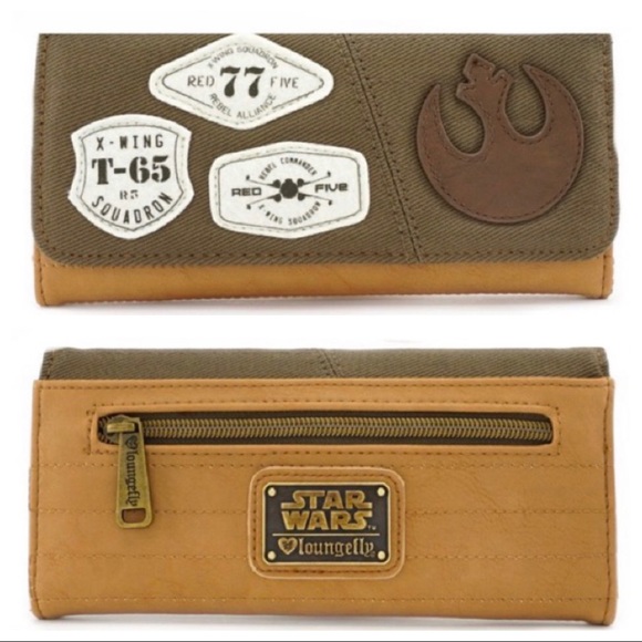 Star Wars Handbags - Loungefly Star Wars REBEL UNISEX Tri-fold Wallet!